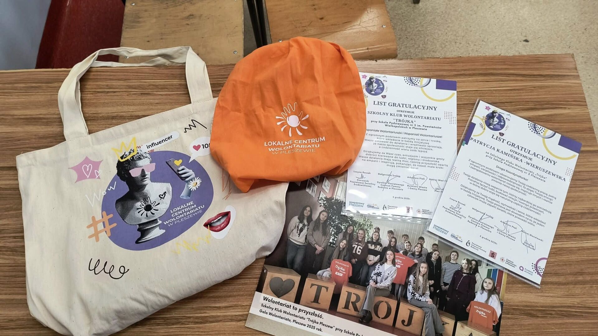 gadżety klubu wolontariusza